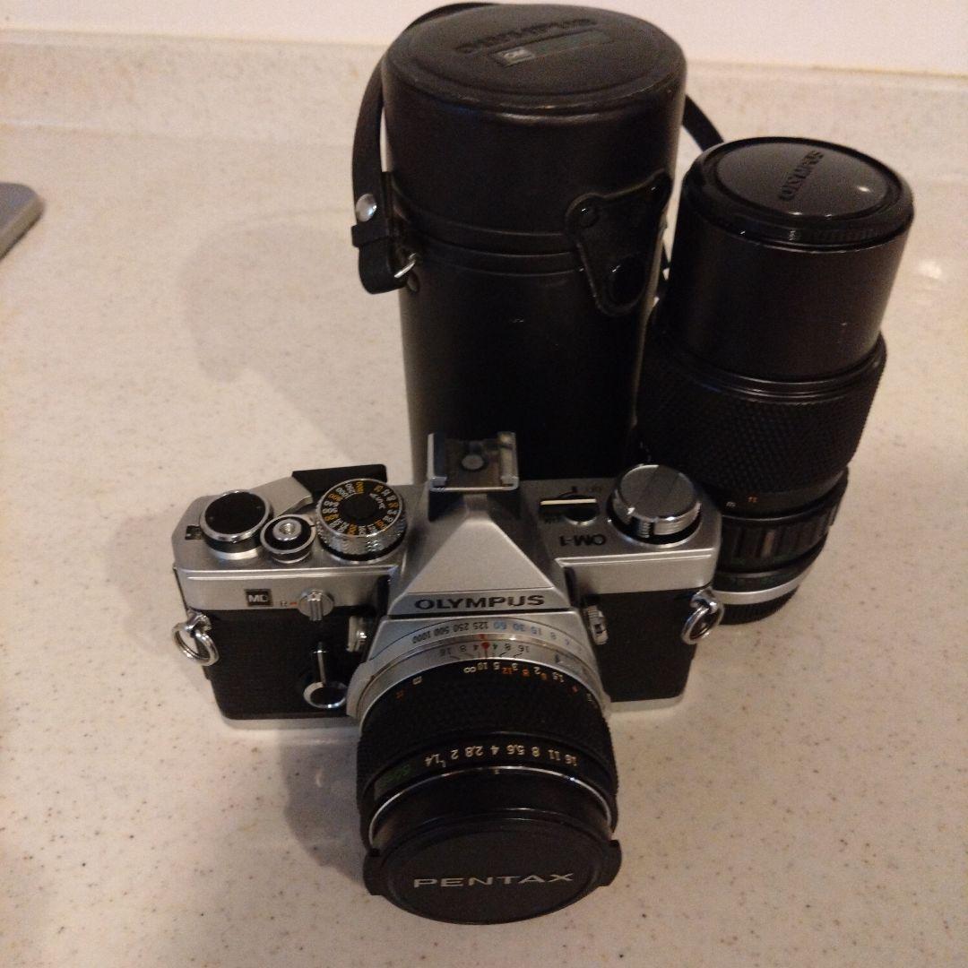 OLYMPUS　OM-1 フィルム一眼レフカメラ レンズ2本セット