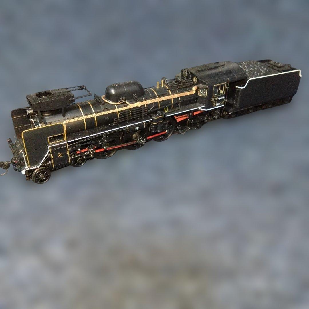 HOゲージ　天賞堂　C57 1　蒸気機関車　展示ケース付き　中古品　やまぐち号