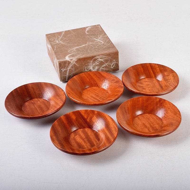 茶道具　漆塗　茶托　五客　Z　8552