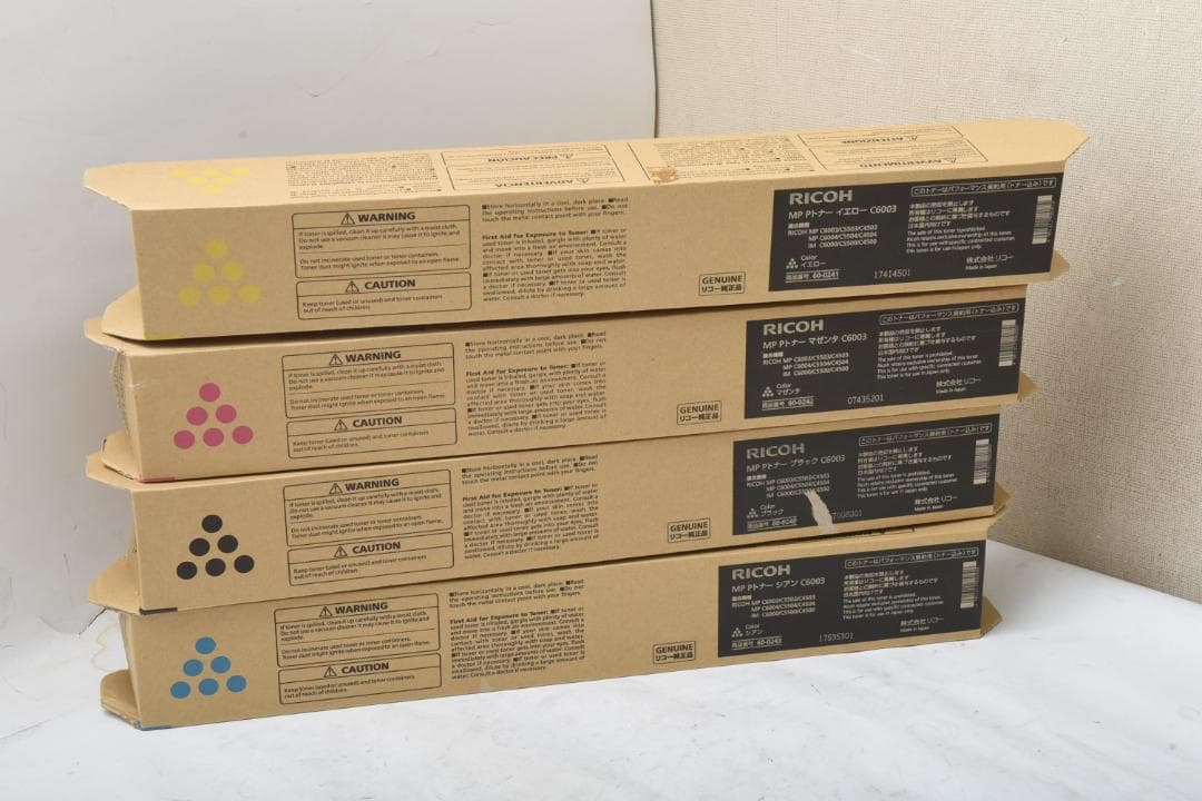 リコートナー4色セット　C6003　（ブラック・シアン・マゼンタ・イエロー）