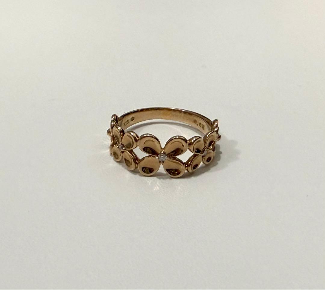 k18 メレダイヤ12号リング♪