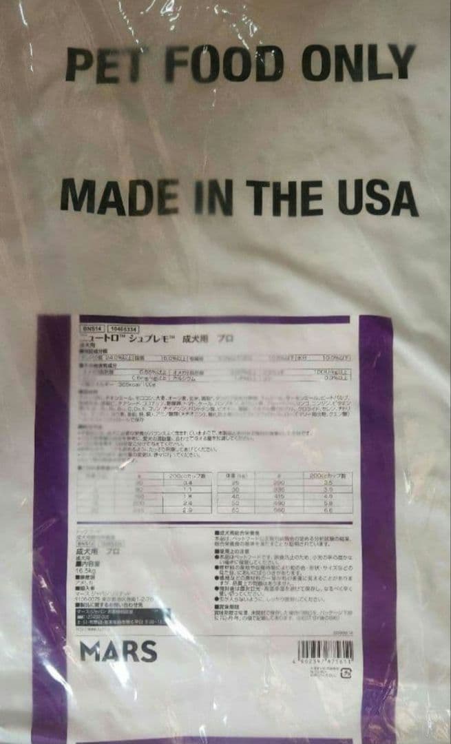 シュプレモ ニュートロ成犬用16.5kg