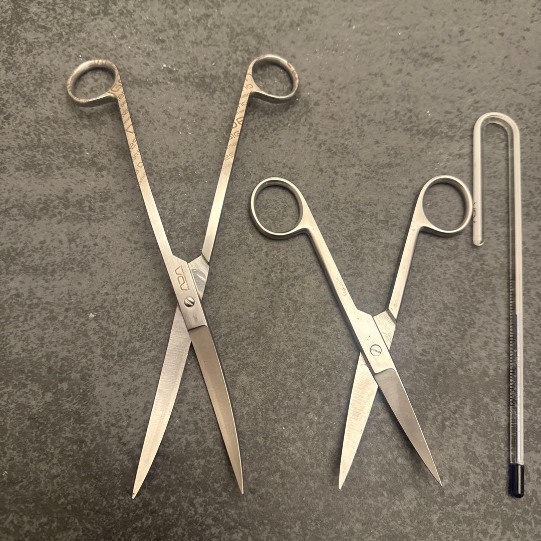 クレイ　ADA 水草用ハサミ・水温計・ピンセットセット