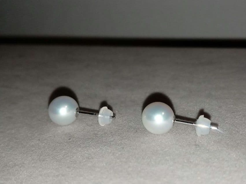 ★連休セール★真珠倶楽部 アコヤ パール ピアス K14WG 8.0〜8.5mm