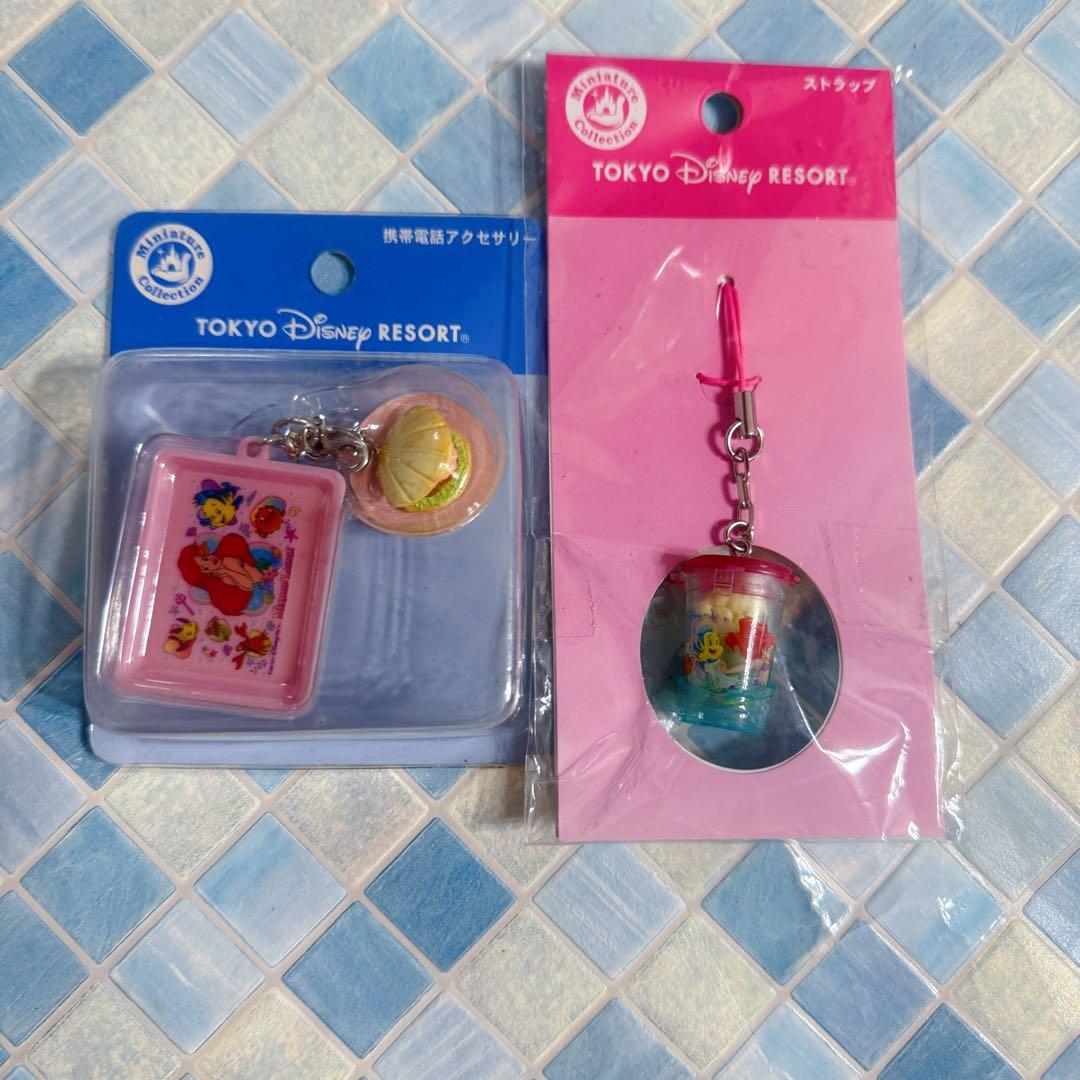 ディズニー　リトルマーメイド　アリエル　ストラップ　ミニチュアコレクション