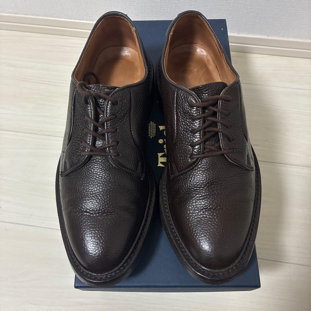 トリッカーズ　ロバート　プレーントゥ　グレインレザー　ブラウン　UK6.0