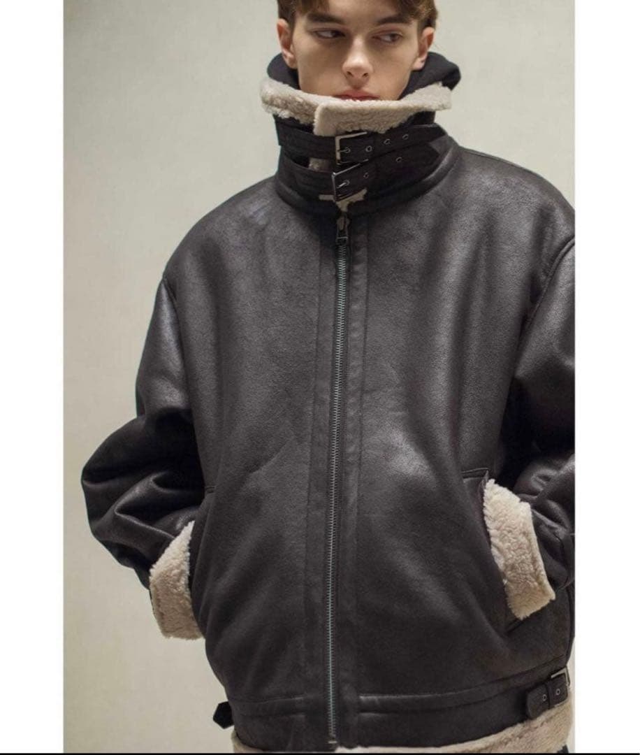 最終値下げ！MONKEY TIME フェイクムートン ボア B-3 ジャケット