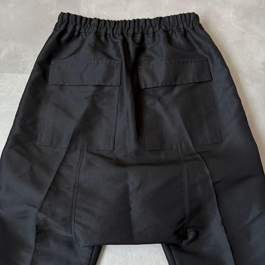 リックオウエンス【48】ドローストリング サルエルパンツ ブラック 21SS