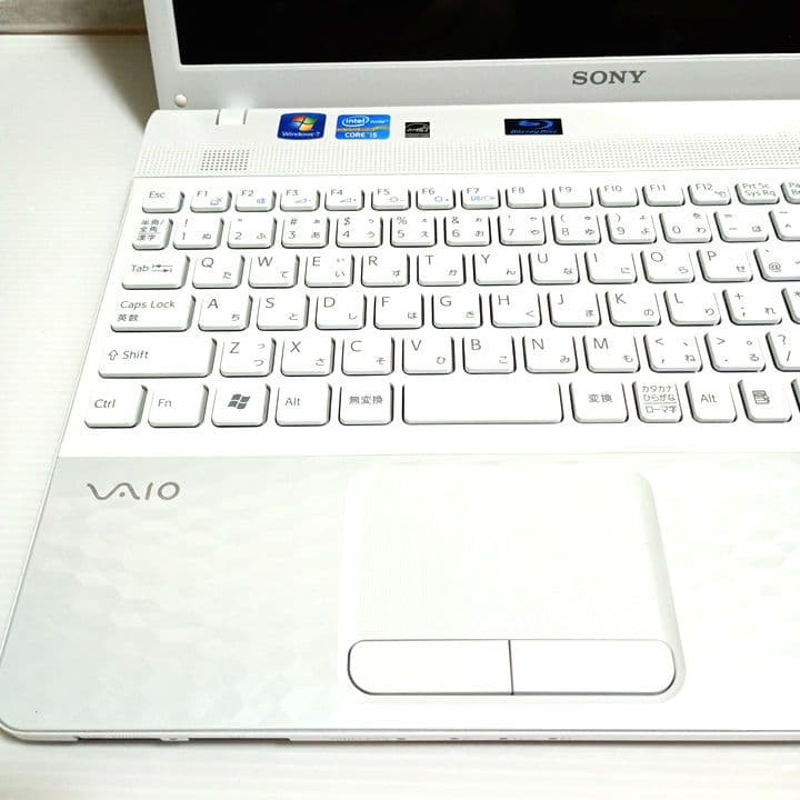 VAIO i5 新品SSD ブルーレイ バッテリー良好 キーボードカバー付