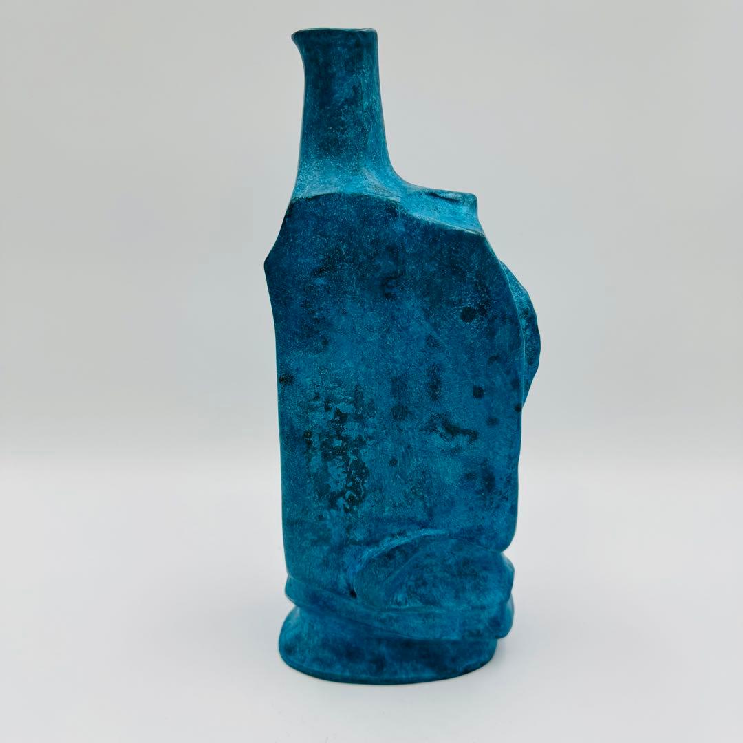 【池田満寿夫  ブロンズ花瓶『煌』　共箱】花器　骨董　アンティーク　インテリア