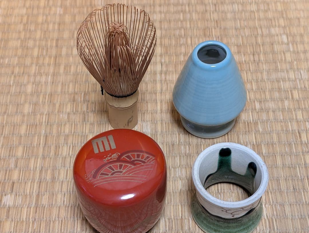 茶道具　春日茶棚 1式セット