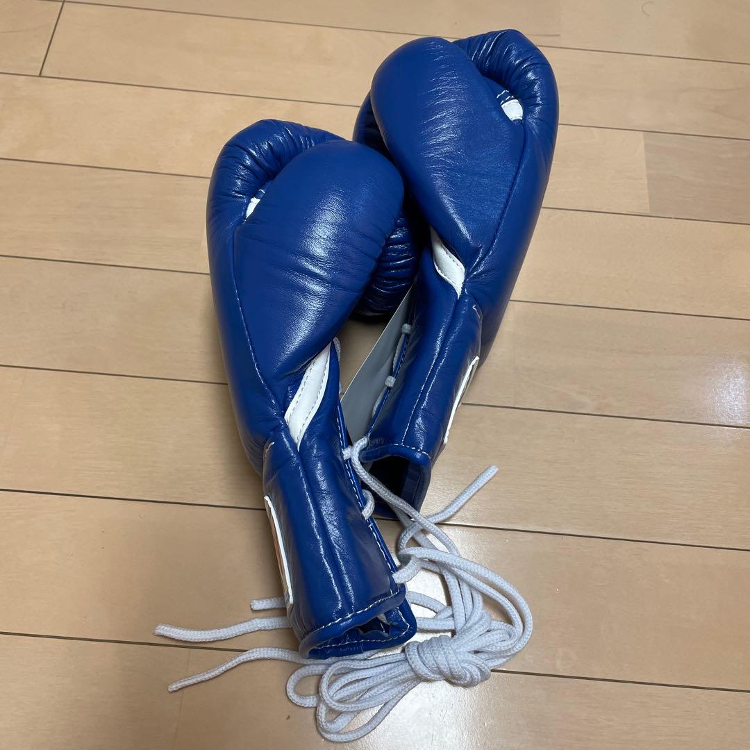 新品即日発送 ウイニング 8オンスグローブ ブルー 牛皮革製 MR-200
