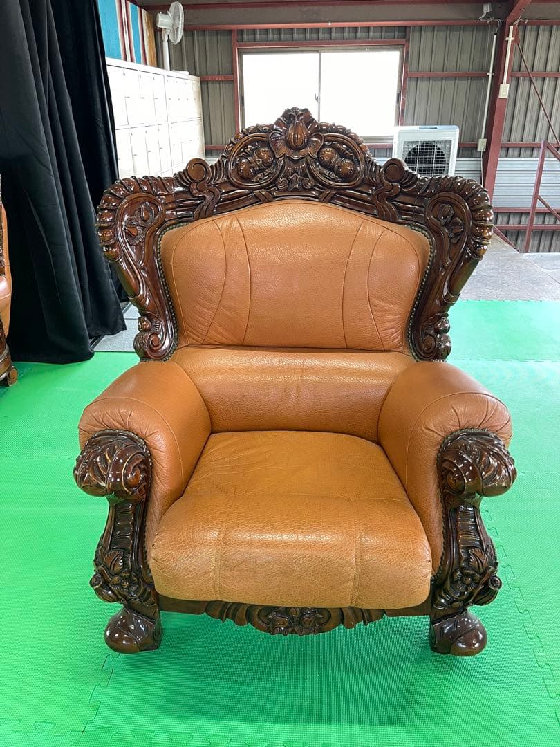 【お引き取り限定】アンティーク 大型ソファー 2組セット※バラ売り可能です！