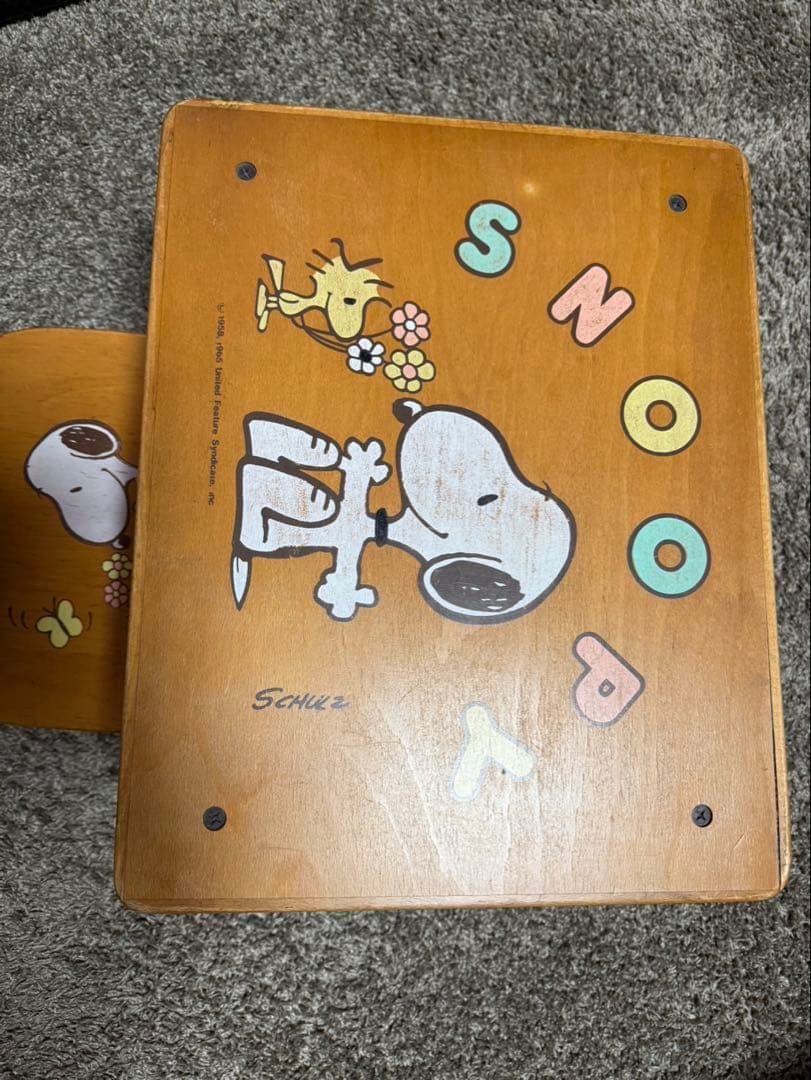 激レア スヌーピー ベビーデスク＆チェア木製 昭和レトロ ビンテージ