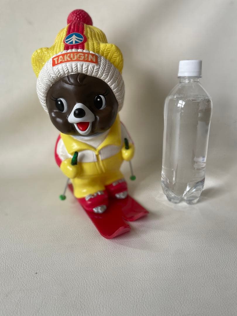 たくぎん たくちゃん 拓ちゃん 特大 ソフビ貯金箱 カウンター用 店頭用 スキー