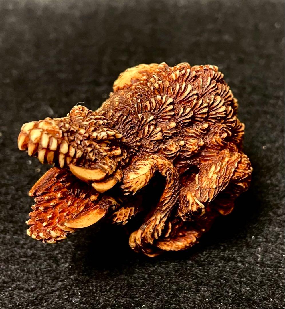 東宝怪獣根付　ビオランテ　木札　木箱付き　ゴジラ　未使用品