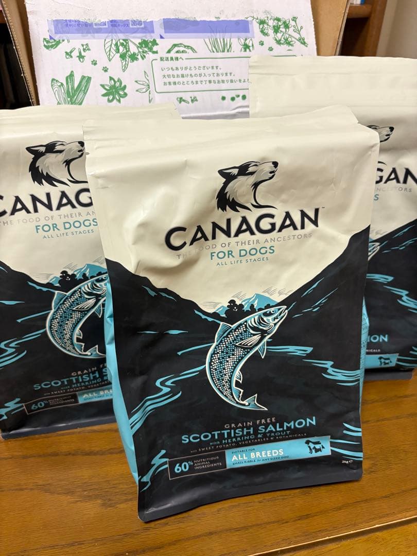 CANAGAN ドッグフード サーモン2kg×3