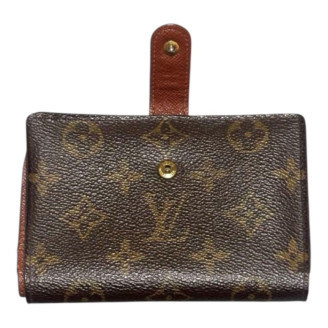 ルイヴィトン　折り財布　ポルトフォイユビエヴィエノワ　モノグラム　がま口　PVC