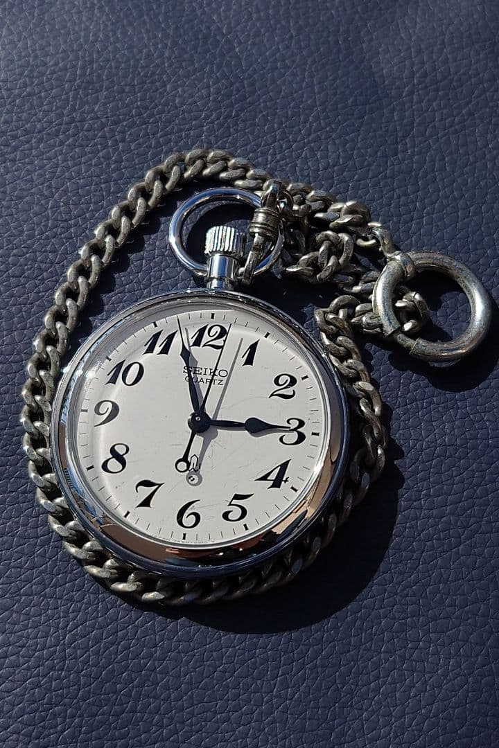 【稼働】上越新幹線開業記念 刻印あり セイコー SEIKO 鉄道時計 懐中時計