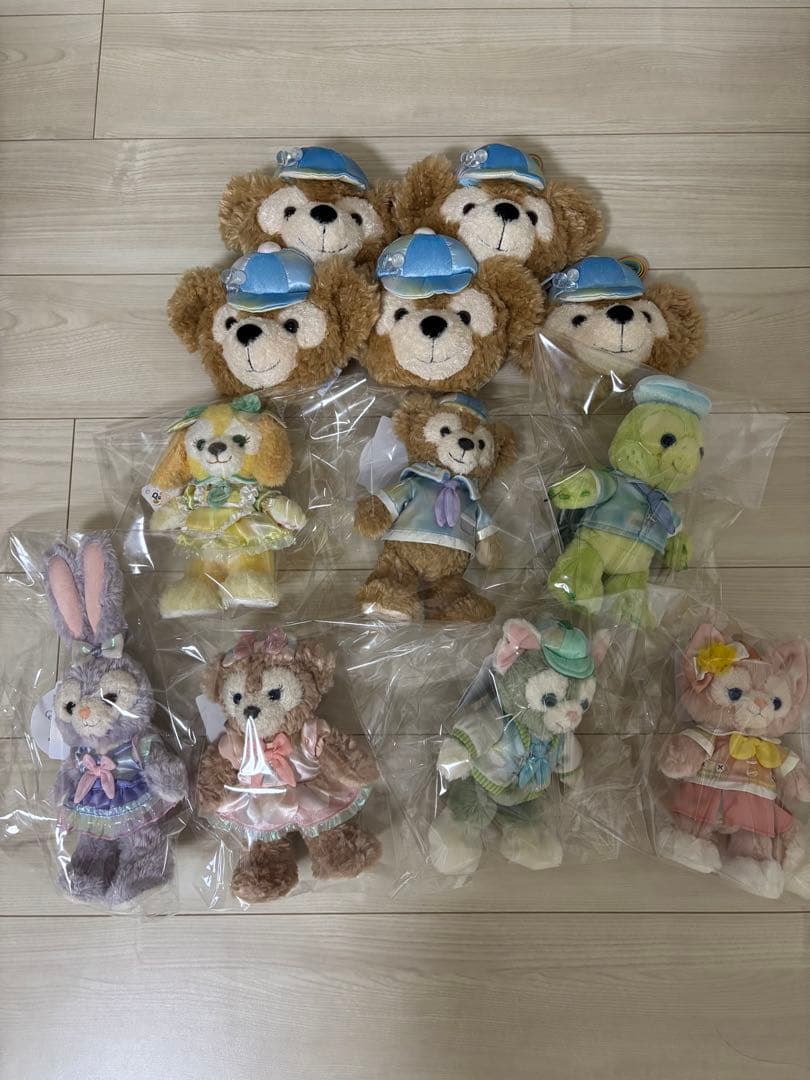 m*y様 ポージープラッシー7体セット&ダッフィーフェイスショルダーバッグ５個セ