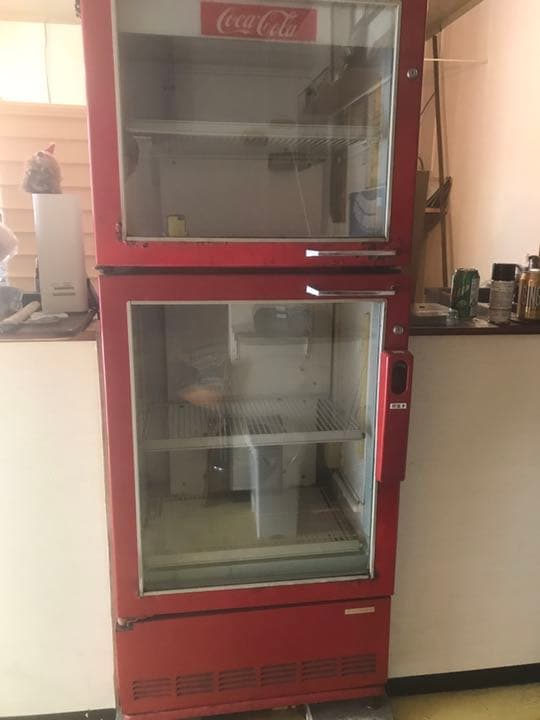 コカコーラ　販促　冷蔵庫　ビンテージ　ナショナル製　完動　良く冷える