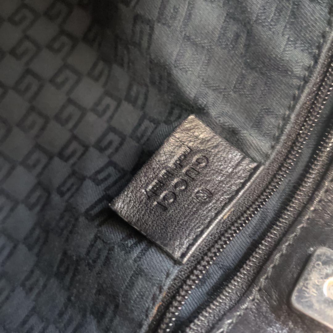 ☆used品☆GUCCI☆黒のレザーハンドバッグ☆GUCCIレディースバッグ☆