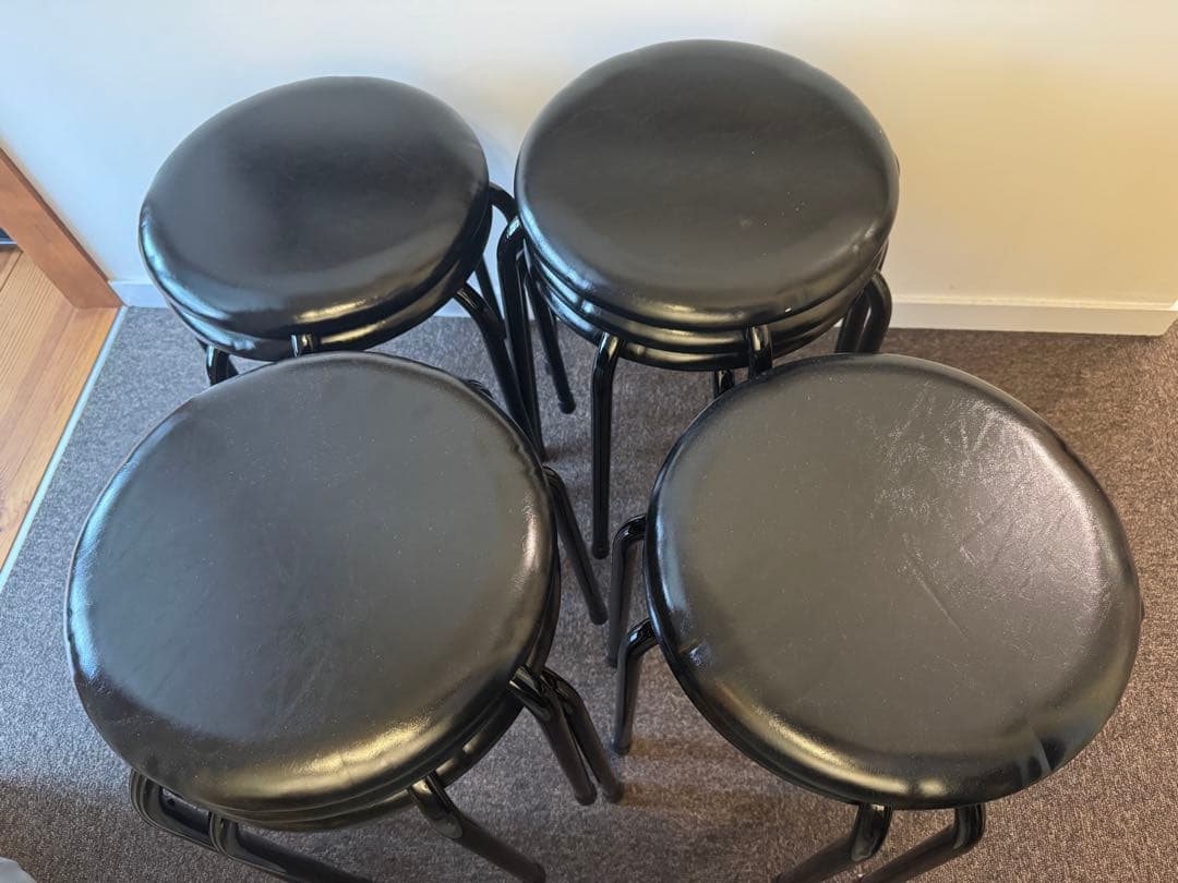 【日本製】丸椅子 10脚セット