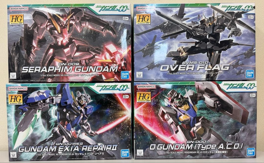 10個　未組立。ダブルオーまとめ売り　ハルート、オーバーブラッグ、セラフィム等