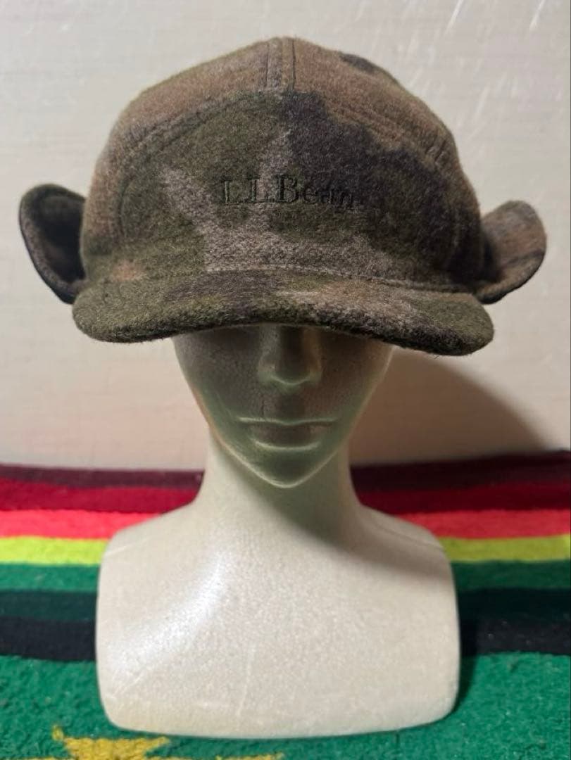 極美品 L.L.Bean エルエルビーン フライトキャップ 迷彩 XLサイズ