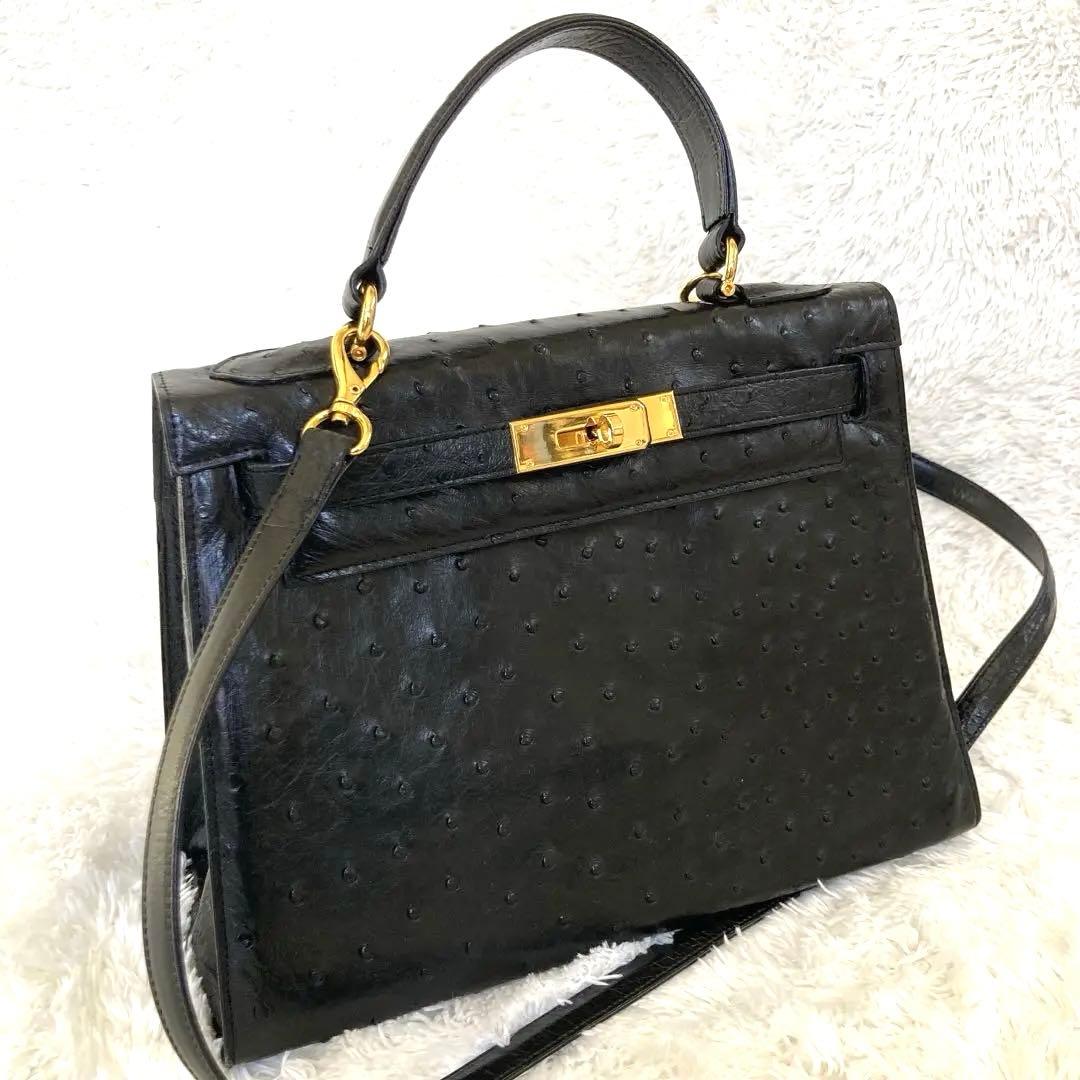 JRA認定 オーストリッチ皮バッグ　 フォーマル　極秘品