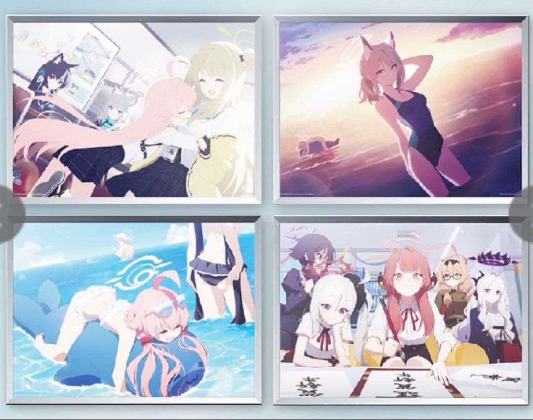 一番くじブルーアーカイブ vol.1 Ｈ賞　Ａ３クリアポスター全8種類