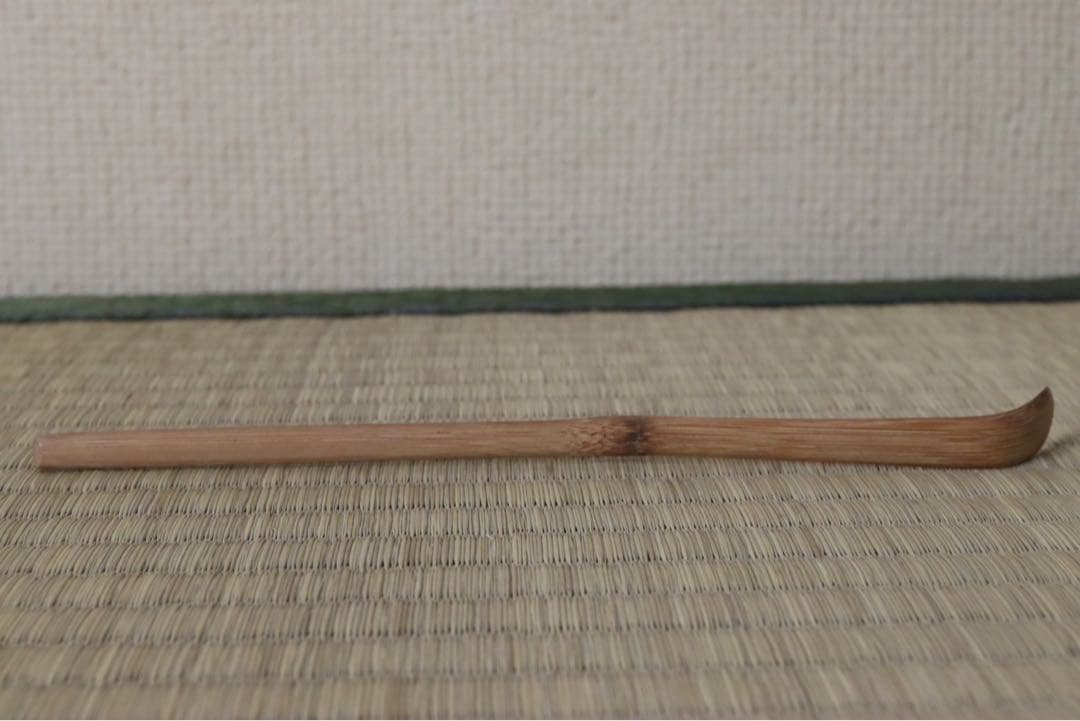 惺斎 自作茶杓 銘 虫の音 共箱 共筒