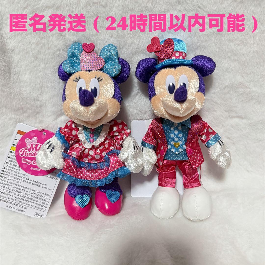 ディズニー パルパルーザ ファンダーランド ミッキー ミニー ぬいぐるみバッジ