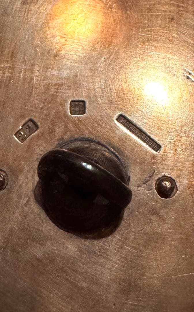 アンティーク　クリストフル&バカラ調味料入