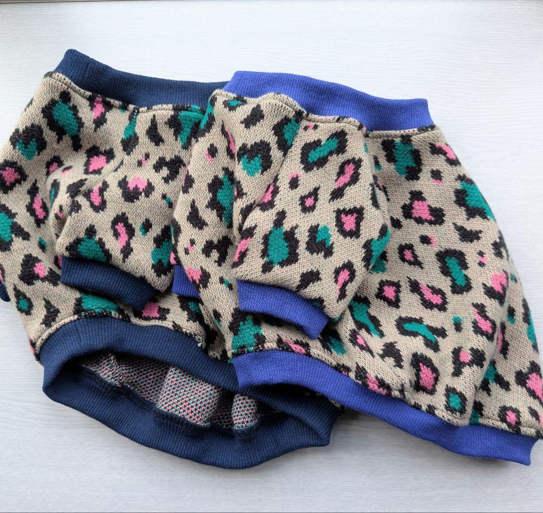 MYSKMT フレブル服 レオパード柄ラグラン　ハンドメイド