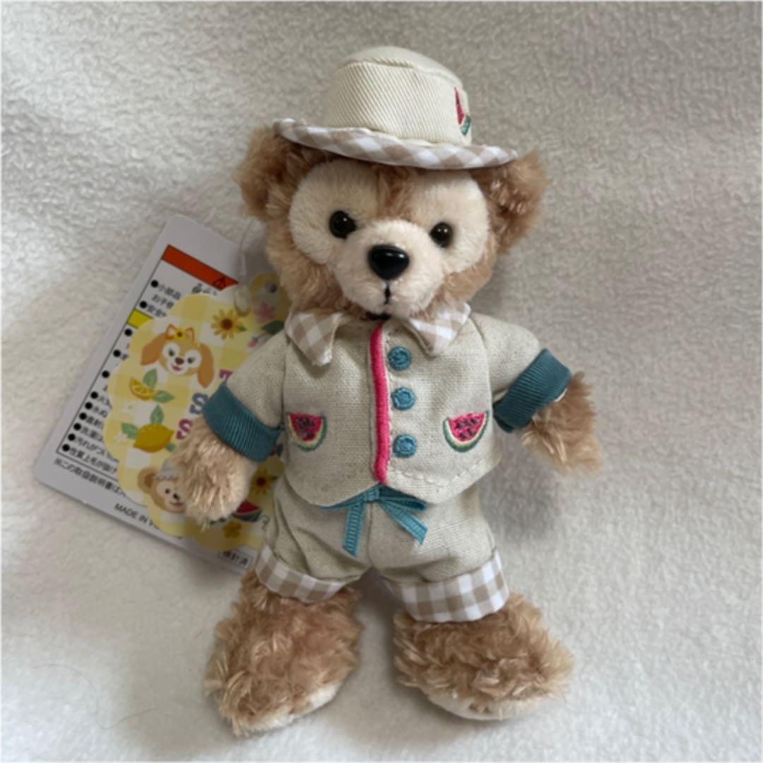 ダッフィー ぬいぐるみバッジ　テイスティーサマー