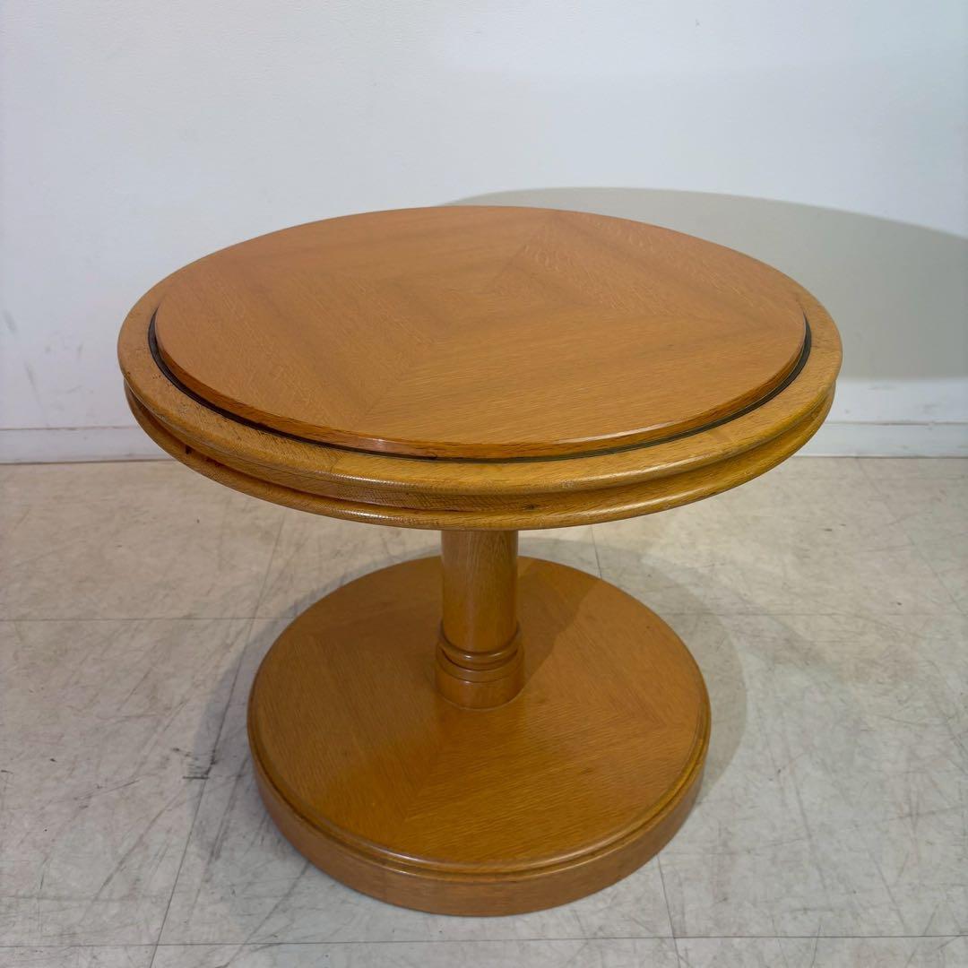 アンティーク調　コーヒーテーブル　カフェテーブル　丸テーブル　木製 2/4