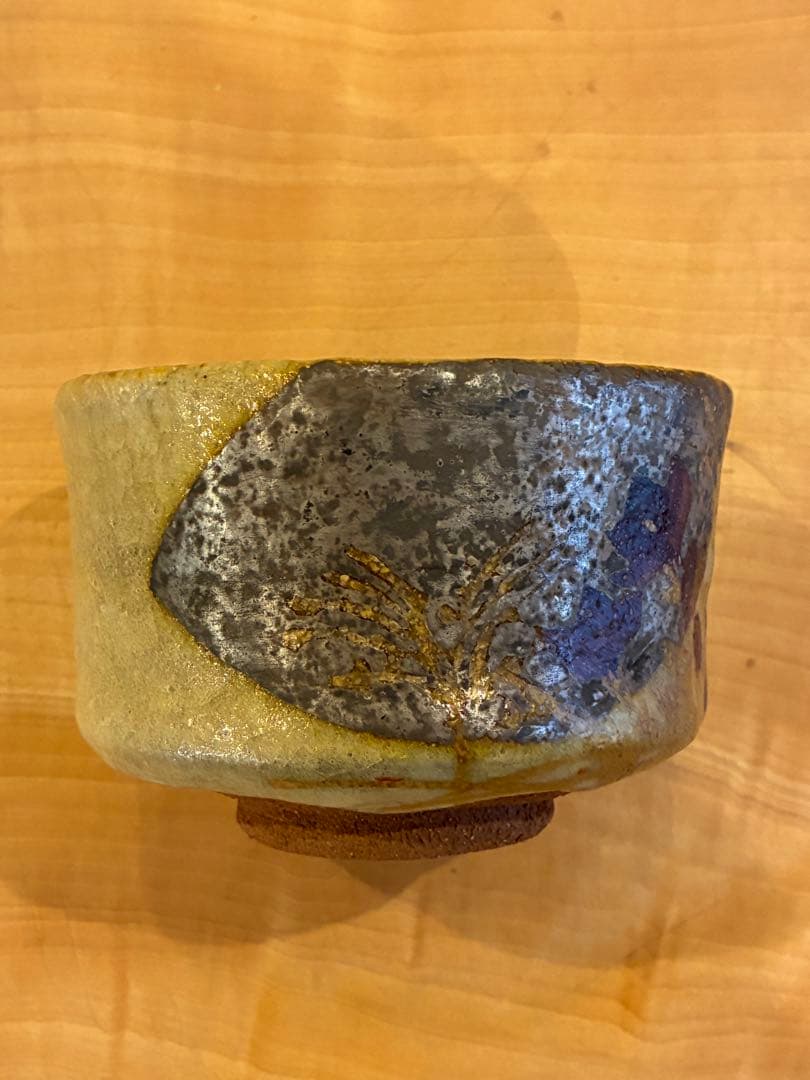 清水六兵衛 古稀彩 秋月 茶碗 抹茶碗 茶道具 共箱