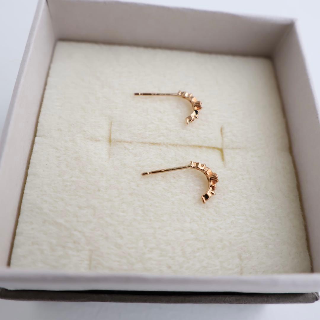 agate K10 ピアス　訳あり　ゴールド