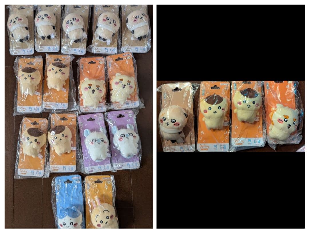 ちいかわプレイチャームうさぎらっこモモンガハチワレシーサーくりまんじゅう19個