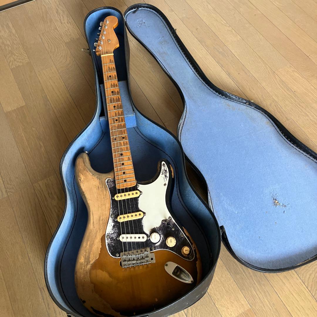 エレキギター サンバースト 木製