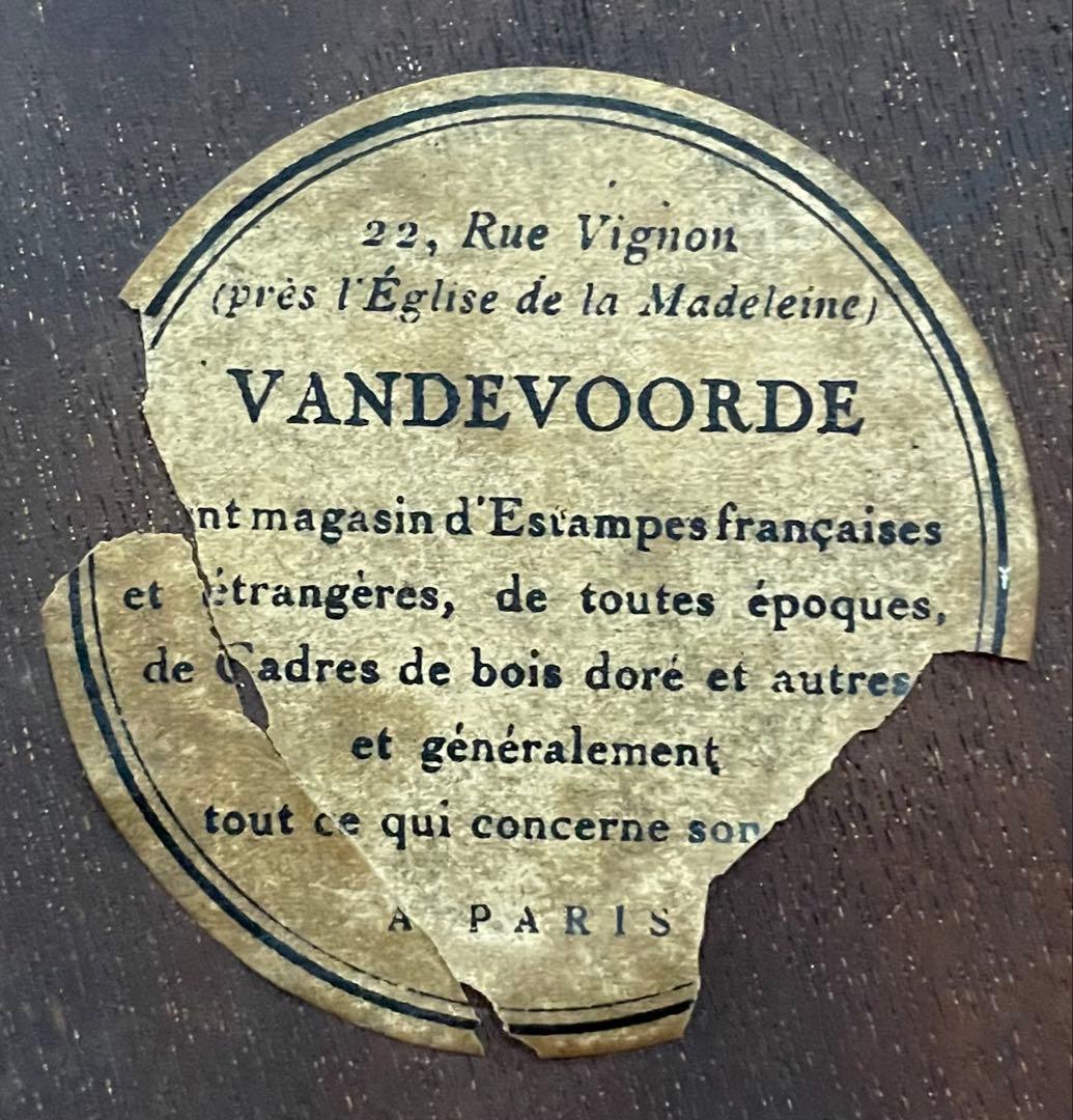 早い者勝ち♪　アンティーク　VANDEVOORDE Paris 絵画　油絵　レア