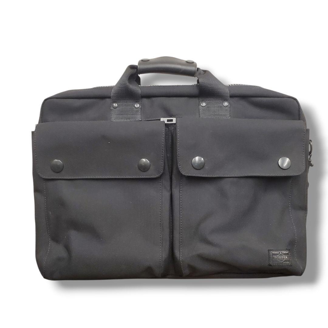 【美品】PORTER ANGLE ブリーフケース ビジネスバッグ 黒　2WAY