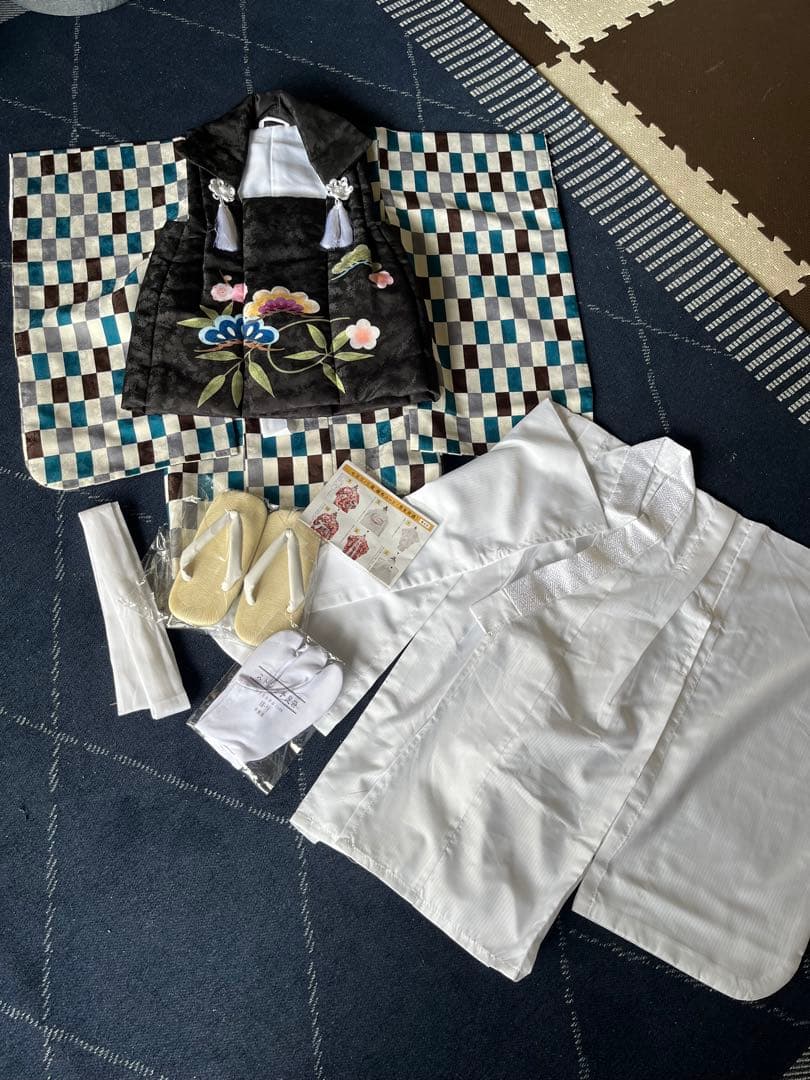 七五三　３歳　被布　着物フルセット　男の子