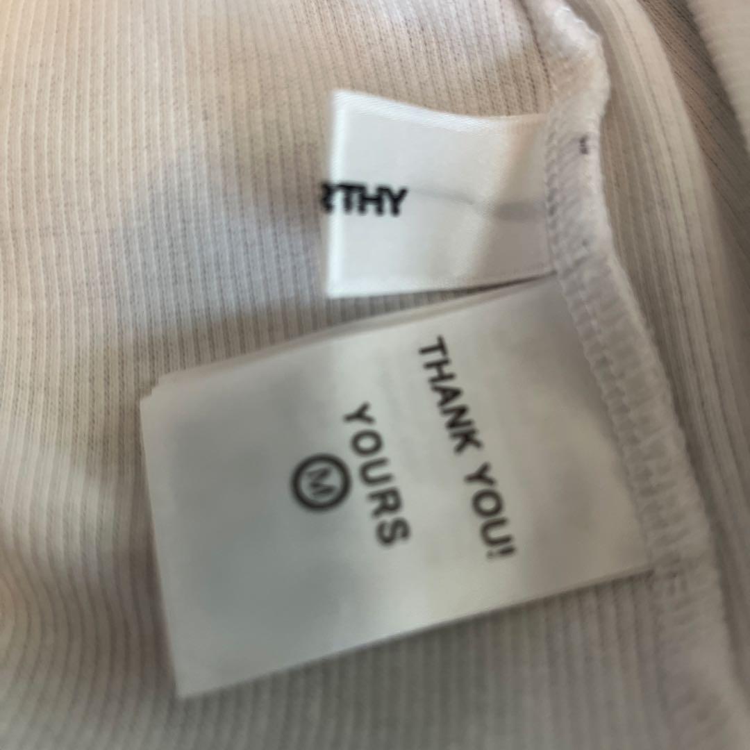 白黒2枚セットwerthy ASYMMETRY TANK(Cup in)