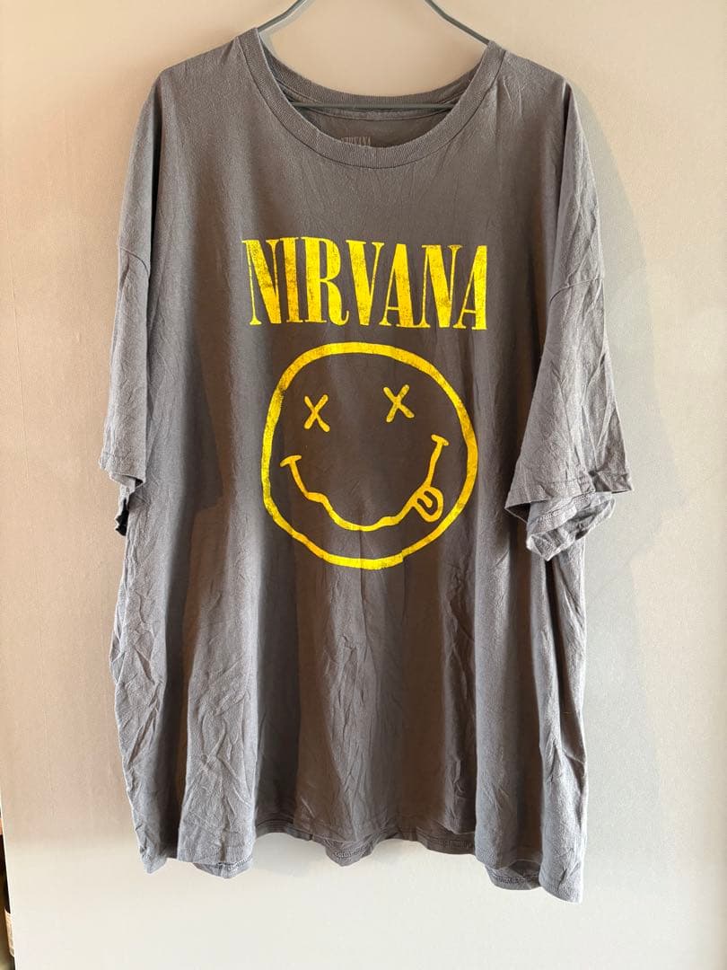 ニルヴァーナ　NIRVANA スマイル Tシャツ グレー