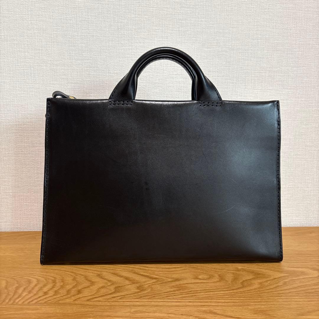 【HERZ】あおりポケット　二本手　ビジネスバッグ　S（BW-104）