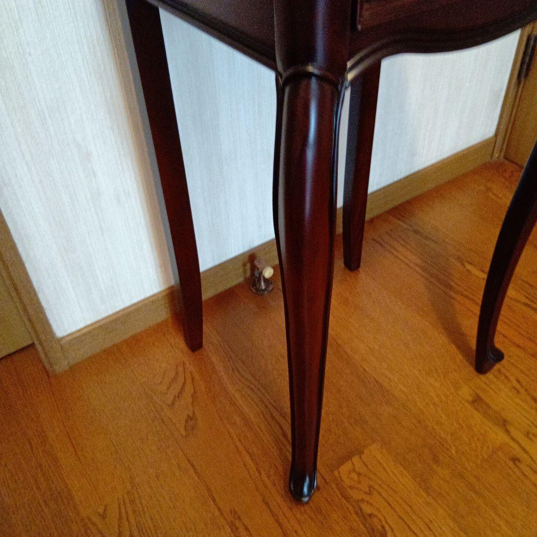 ダークブラウン サイドテーブル 引き出し付き 東海家具　展示品