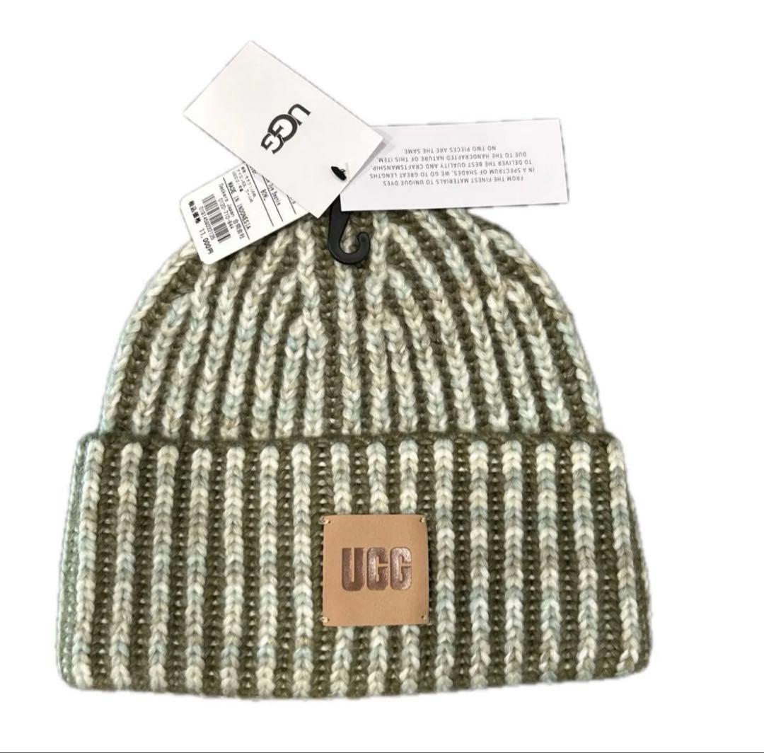 新品　UGG チャンキー スペース ダイ ビーニー　ニット帽　正規品