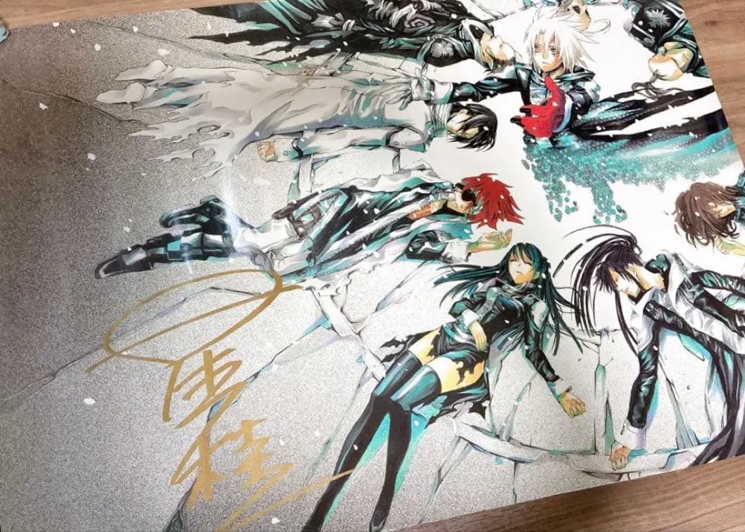 D.Gray-man ディーグレイマン　ポスター　星野桂さん直筆サイン　レア